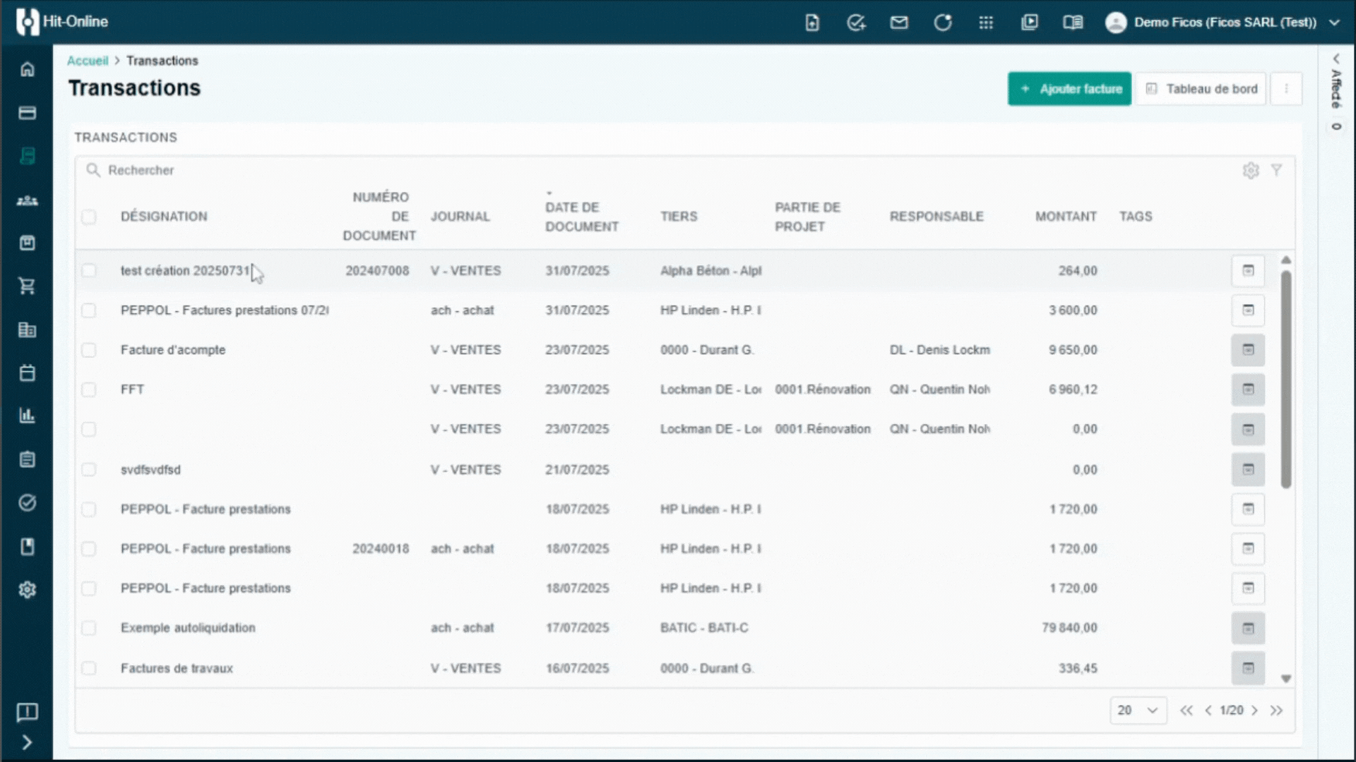 Supplier invoices in Hit-Online