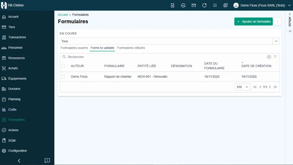 Validate reports