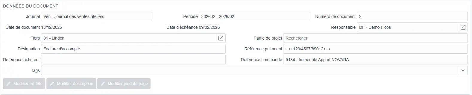 Transaction information